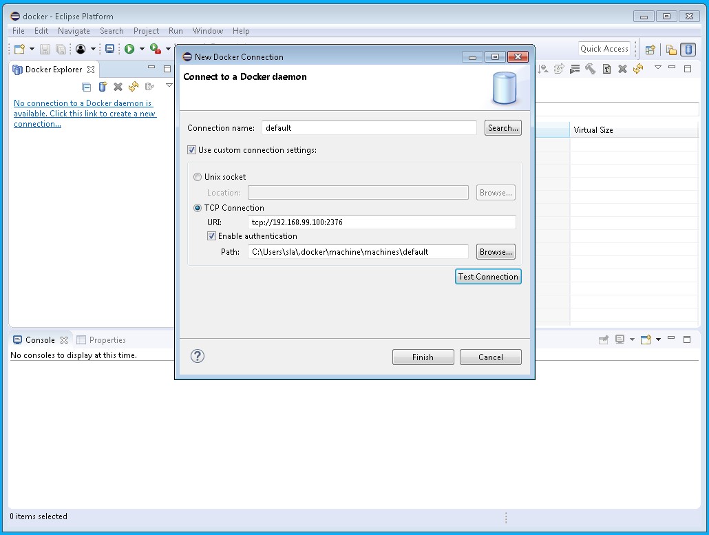 Eclipse Docker