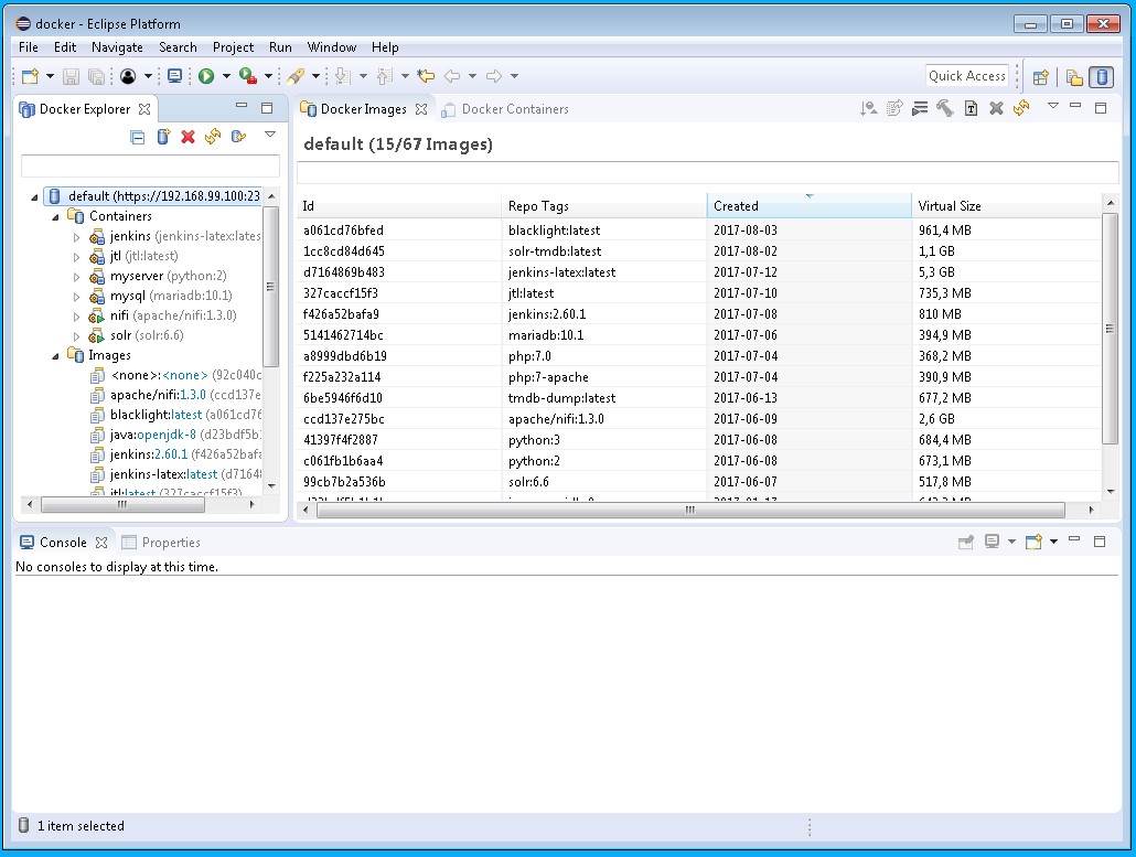 Eclipse Docker