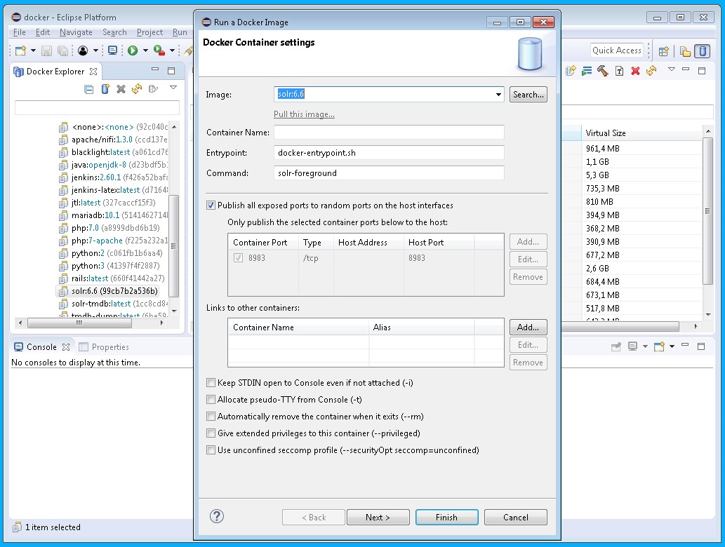 Eclipse Docker