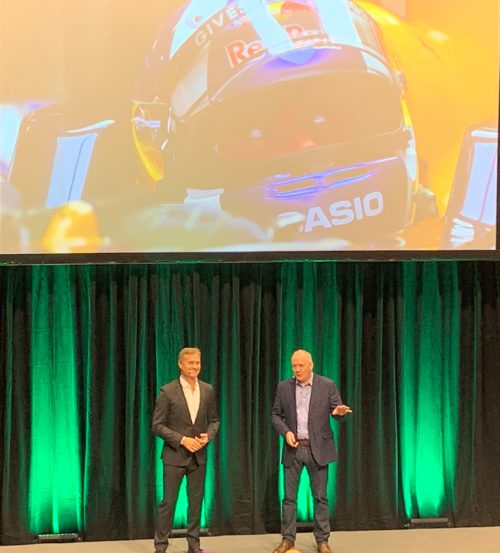 NEXUS Keynote David Coulthard und Mark Gallagher mit ihrer Keynote zum Thema „The Business of Winning“.