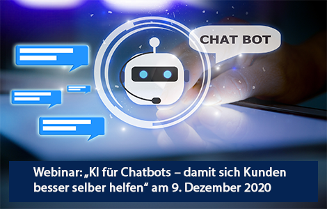 Webinar KI für Chatbots am 9.12